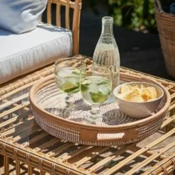 Outdoor-Beistelltisch Aus Aluminium Und Polyrattan - Beistelltisch Caya -GARTENTRAUM Verkäufe outdoor beistelltisch aus aluminium und polyrattan beistelltisch caya3