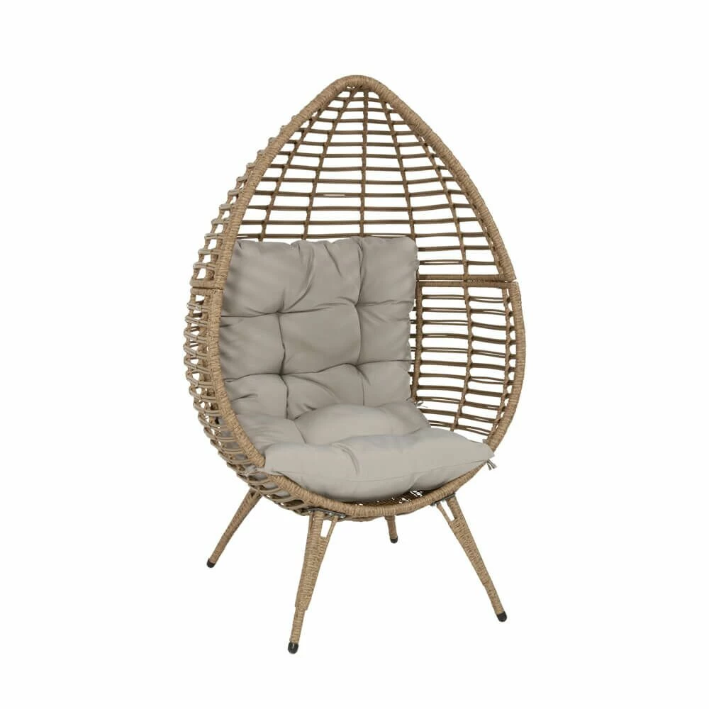 Outdoor-Korbsessel Mit Polster - Gartensessel Osni 3 Outdoor-Korbsessel Mit Polster - Gartensessel Osni