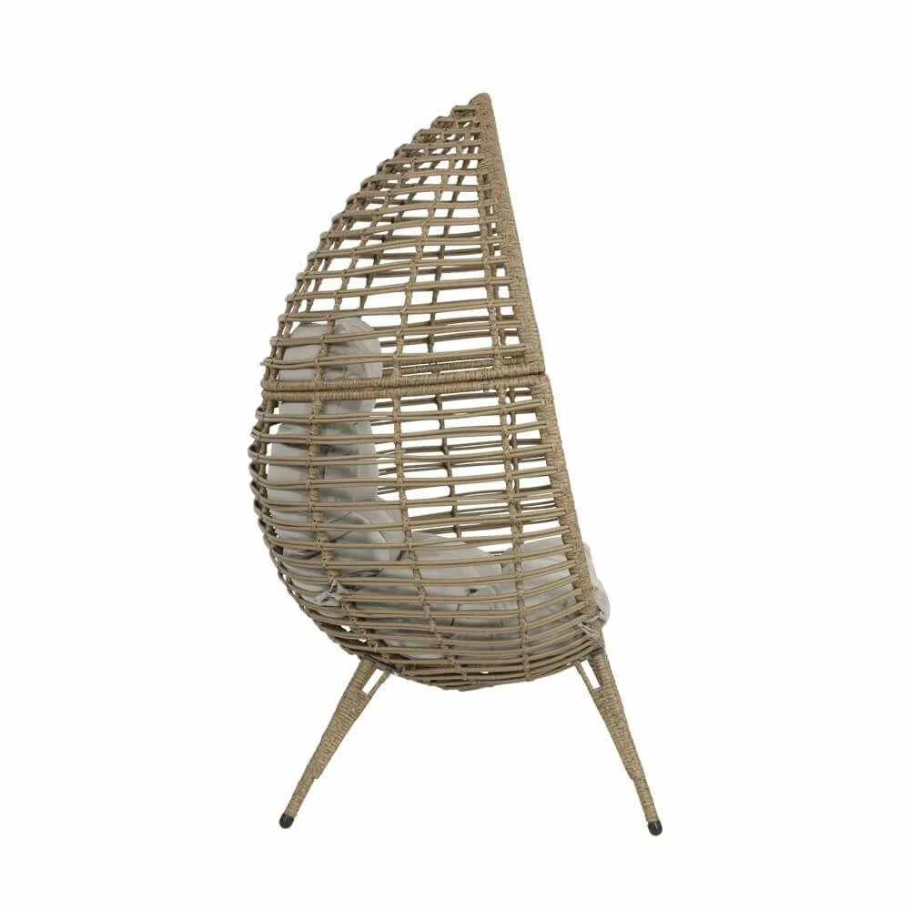 Outdoor-Korbsessel Mit Polster - Gartensessel Osni 4 Outdoor-Korbsessel Mit Polster - Gartensessel Osni – Bild 2