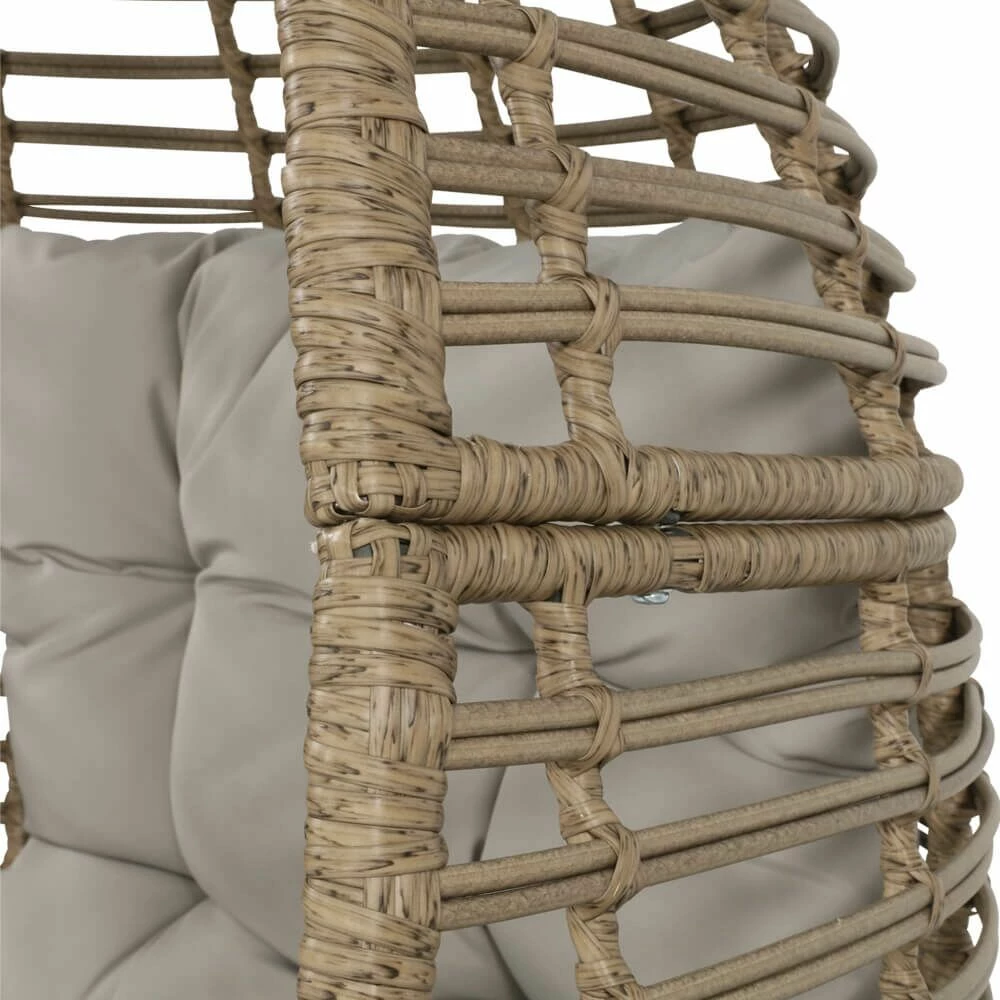 Outdoor-Korbsessel Mit Polster - Gartensessel Osni 6 Outdoor-Korbsessel Mit Polster - Gartensessel Osni – Bild 4