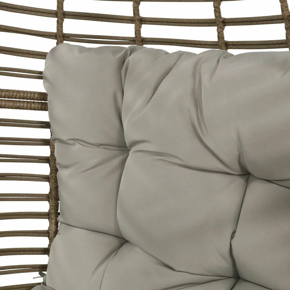 Outdoor-Korbsessel Mit Polster - Gartensessel Osni 7 Outdoor-Korbsessel Mit Polster - Gartensessel Osni – Bild 5