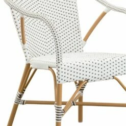 Outdoor Stapelstuhl Mit Armlehnen In Weiß Und Hellbraun - Gartensessel Mette -GARTENTRAUM Verkäufe outdoor stapelstuhl mit armlehnen in weiss und hellbraun gartensessel mette5