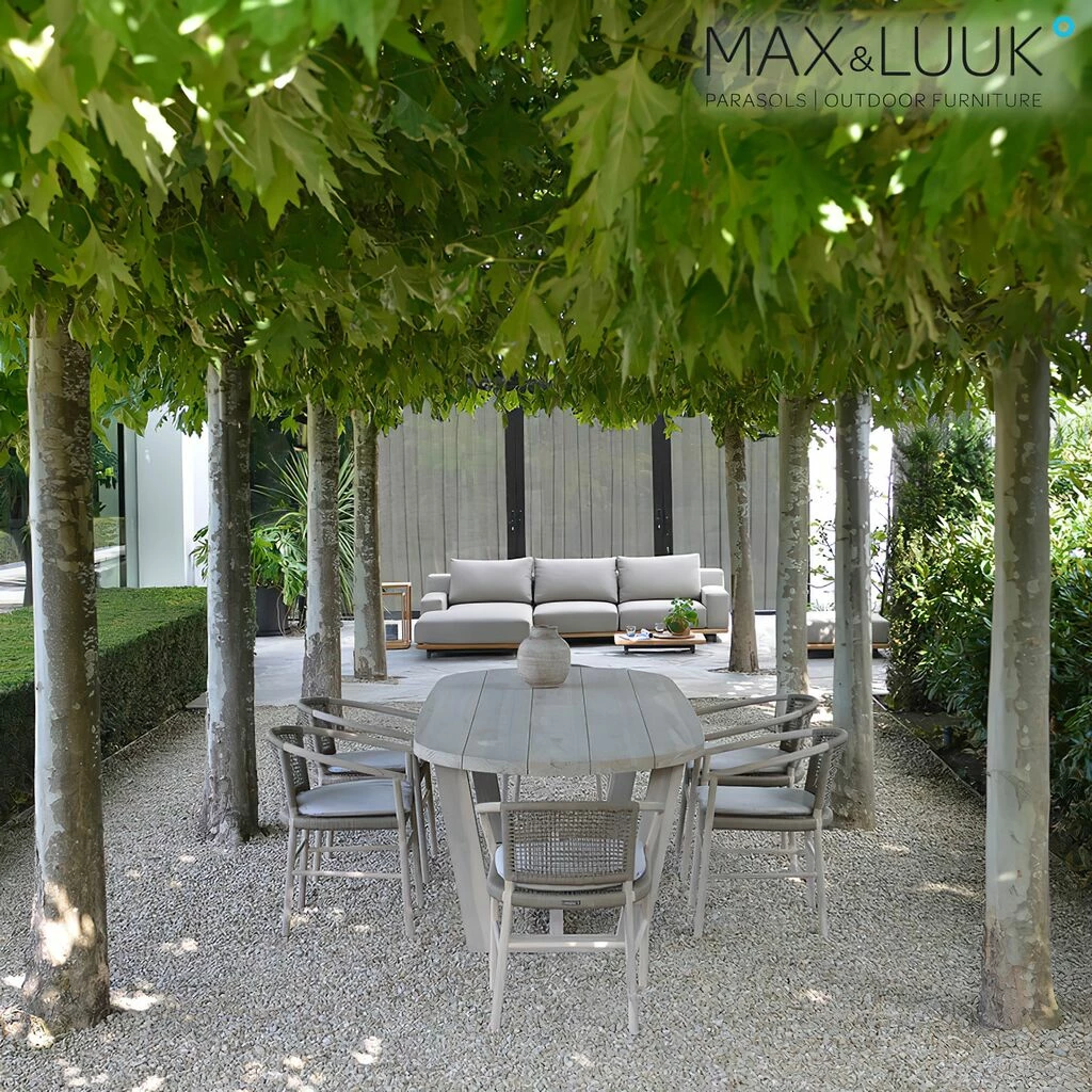 Ovaler Tisch Aus Hellem Teakholz Für Die Essecke Im Garten Von Max & Luuk - Lauren Tisch 5 Ovaler Tisch Aus Hellem Teakholz Für Die Essecke Im Garten Von Max & Luuk - Lauren Tisch – Bild 3