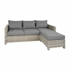 Polyrattan Gartensofa Als 4-Sitzer - Verstellbar - Eckcouch Irene