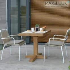 Quadratischer Gartentisch Aus Teakholz - 70x80cm - Max&Luuk - Bruce Gartentisch -GARTENTRAUM Verkäufe quadratischer gartentisch aus teakholz 70x80cm max luuk bruce gartentisch3