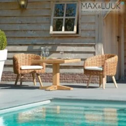 Quadratischer Gartentisch Aus Teakholz - 70x80cm - Max&Luuk - Bruce Gartentisch -GARTENTRAUM Verkäufe quadratischer gartentisch aus teakholz 70x80cm max luuk bruce gartentisch4