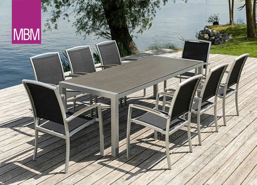 Quadratischer Tisch Aus Edelstahl Für Den Garten Von MBM - Tisch Kennedy 4 Quadratischer Tisch Aus Edelstahl Für Den Garten Von MBM - Tisch Kennedy – Bild 2