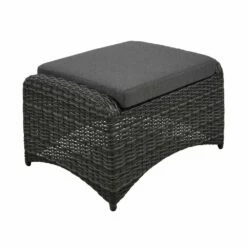 Rattan Gartenhocker Mit Sitzkissen - Hocker Refi