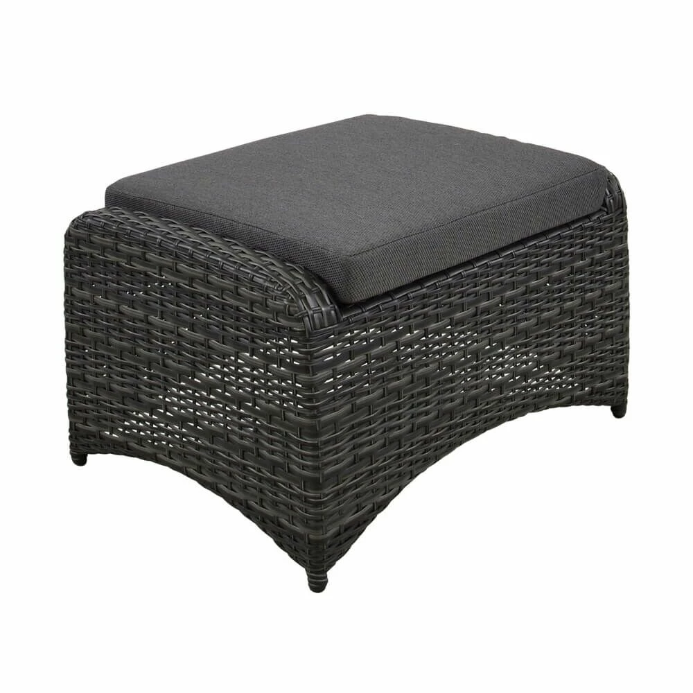 Rattan Gartenhocker Mit Sitzkissen - Hocker Refi 3 Rattan Gartenhocker Mit Sitzkissen - Hocker Refi