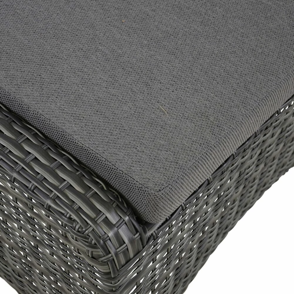 Rattan Gartenhocker Mit Sitzkissen - Hocker Refi 4 Rattan Gartenhocker Mit Sitzkissen - Hocker Refi – Bild 2