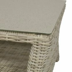 Rattan Gartentisch 120cm Mit Steinplatte - Couchtisch Refi -GARTENTRAUM Verkäufe rattan gartentisch 120cm mit steinplatte couchtisch refi3