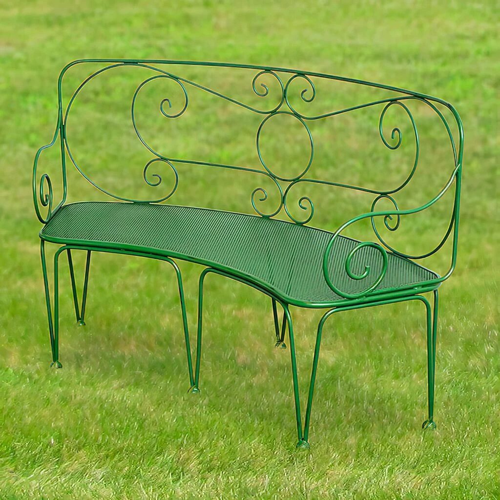 Romantische Gartenbank Aus Metall Nostalgisch - Maurine 3 Romantische Gartenbank Aus Metall Nostalgisch - Maurine – Bild 2