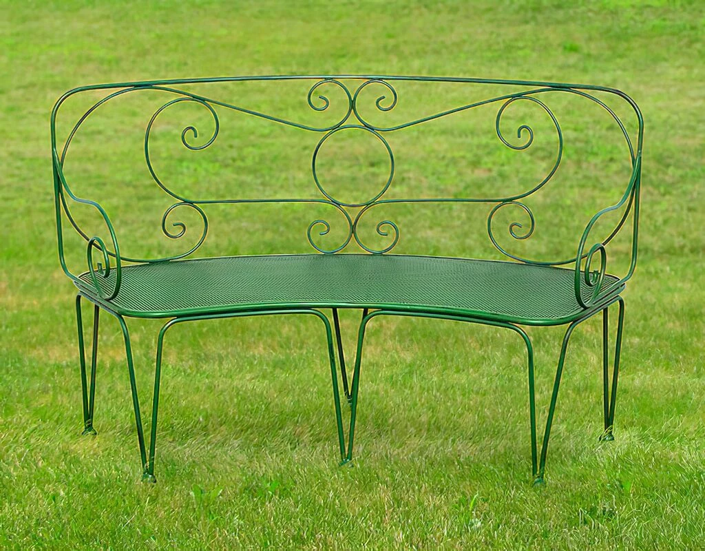 Romantische Gartenbank Aus Metall Nostalgisch - Maurine 4 Romantische Gartenbank Aus Metall Nostalgisch - Maurine – Bild 3