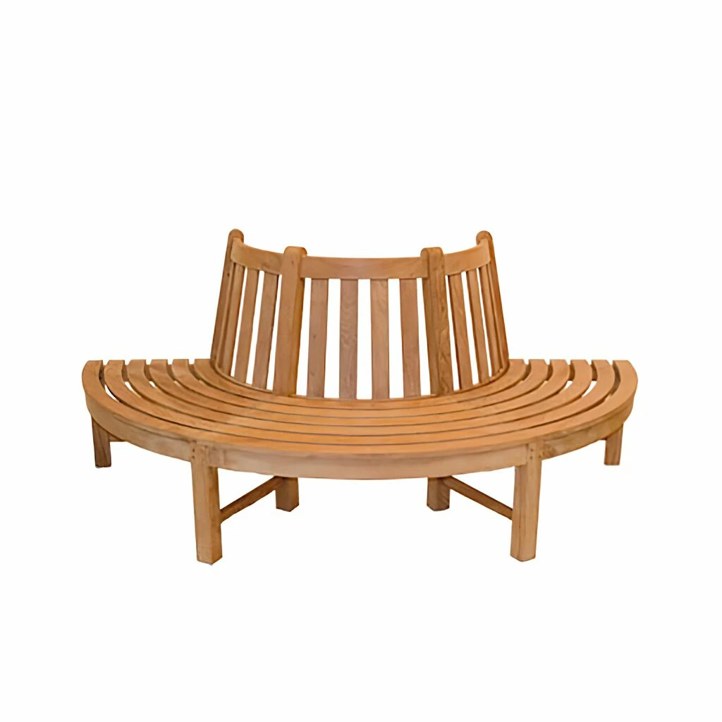 Runde Baum-Bank Aus Teakholz - Modern - Finley Gartenbank 4 Runde Baum-Bank Aus Teakholz - Modern - Finley Gartenbank – Bild 2