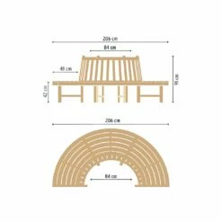 Runde Baum-Bank Aus Teakholz - Modern - Finley Gartenbank 9 Runde Baum-Bank Aus Teakholz - Modern - Finley Gartenbank -GARTENTRAUM Verkäufe runde baum bank aus teakholz modern finley gartenbank3