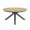 Runder Alu Garten Esstisch 150cm Im Teak-Look - Rundtisch Turin -GARTENTRAUM Verkäufe runder alu garten esstisch 150cm im teak look rundtisch turin