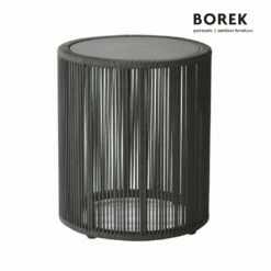 Runder Beistelltisch 48cm Dunkelgrau Von Borek - Beistelltisch Lagos