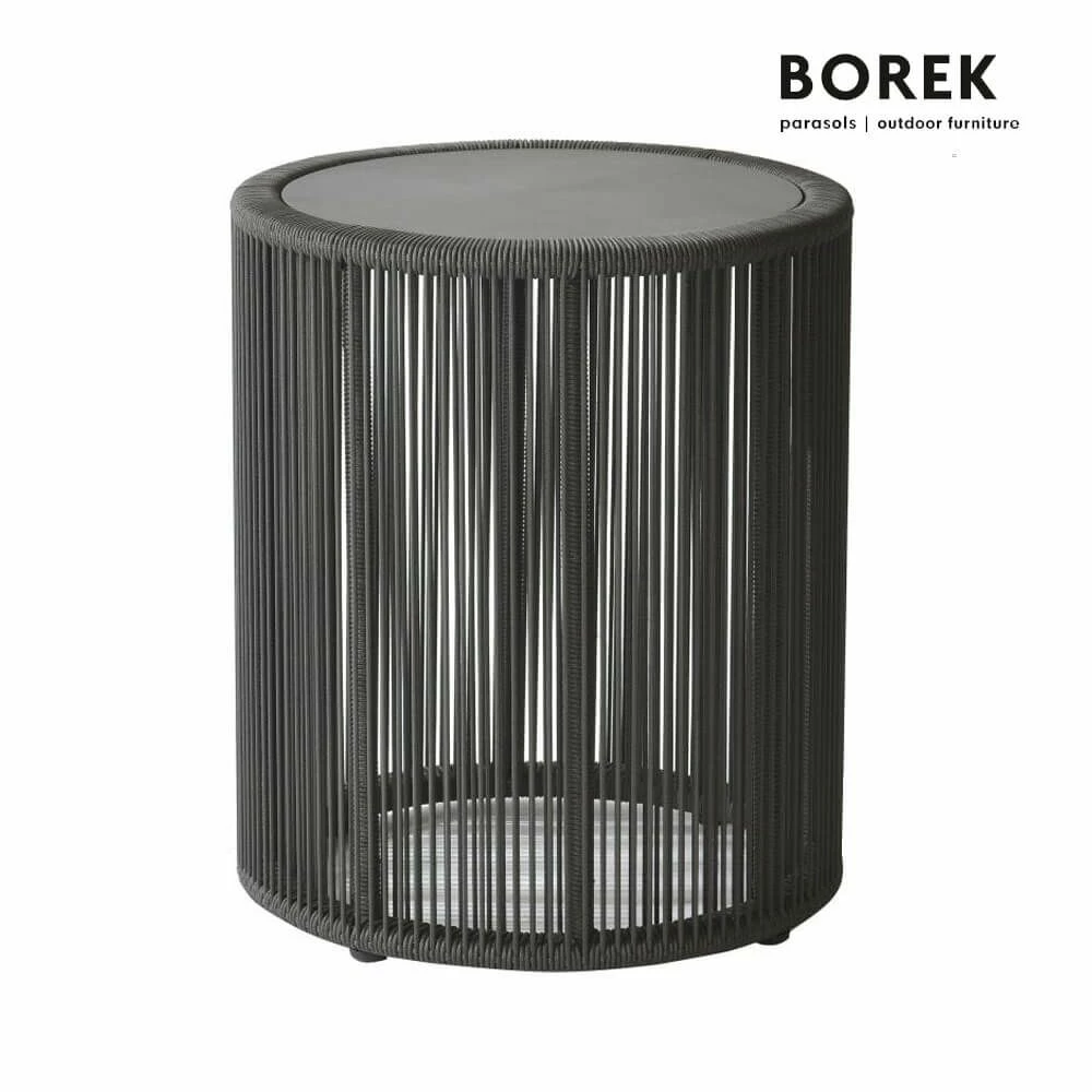 Runder Beistelltisch 48cm Dunkelgrau Von Borek - Beistelltisch Lagos 3 Runder Beistelltisch 48cm Dunkelgrau Von Borek - Beistelltisch Lagos