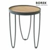 Runder Beistelltisch Für Draußen - Edelstahl & Teak - Borek - Modern - Pesaro Beistelltisch