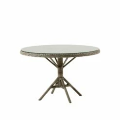 Runder Esstisch Für Den Garten Im Rattan Look - Esstisch Keld