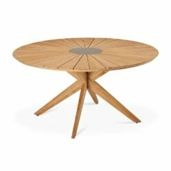 Runder Gartentisch Aus Teakholz - 150 Cm - Tisch Madora