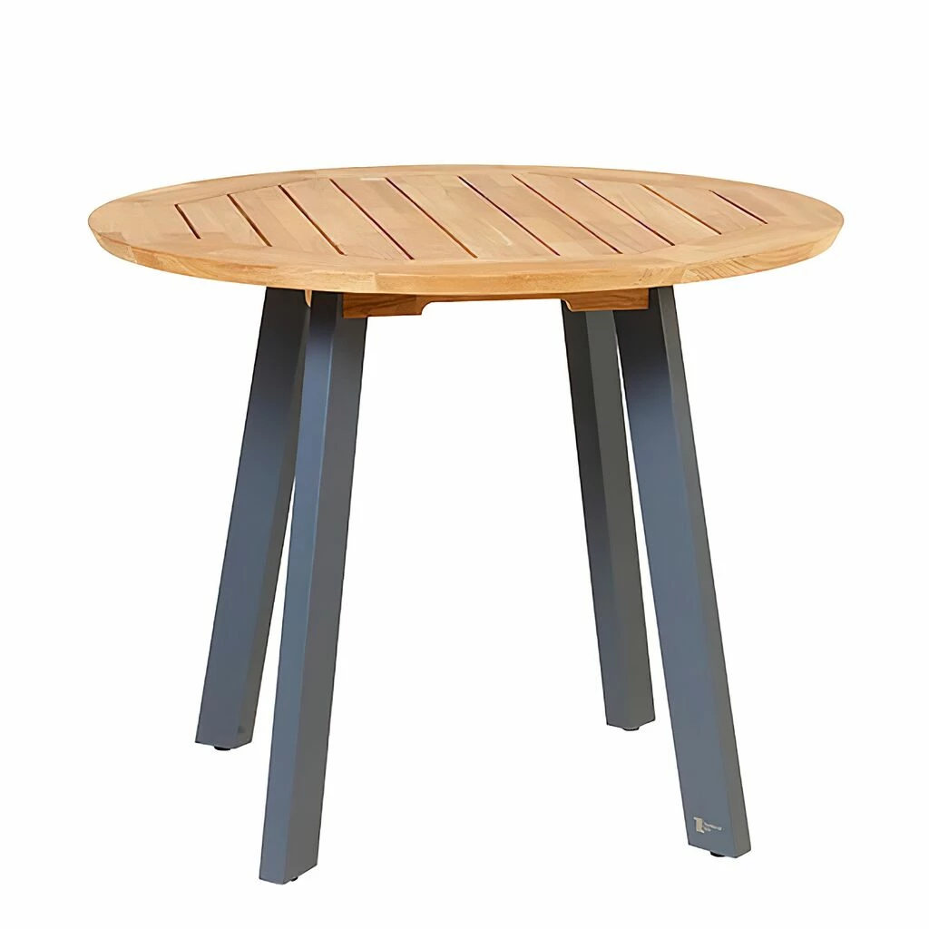 Runder Gartentisch Aus Teakholz & Aluminium - Modern - Darcey M Gartentisch 3 Runder Gartentisch Aus Teakholz & Aluminium - Modern - Darcey M Gartentisch
