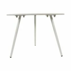 Runder Outdoor-Beistelltisch Weiß Aus Stahl - Moderna Weiß -GARTENTRAUM Verkäufe runder outdoor beistelltisch weiss aus stahl moderna weiss3