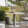 Runder Outdoor Esstisch Aus Edelstahl Und Dekton Von Borek - Peniche Gartentisch
