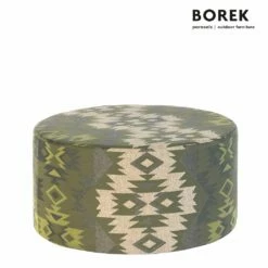 Runder Sitzhocker Für Den Garten Mit Muster - Borek - Desio Hocker