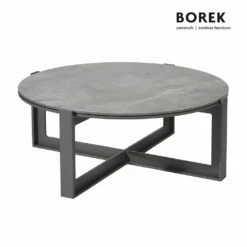 Runder Tisch Aus Alu 83cm - Anthrazit - Faro Loungetisch