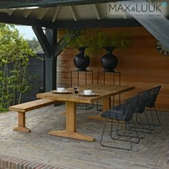 Schlichte Gartenbank Aus Teakholz Ohne Lehne - Max&Luuk - Bruce Gartenbank -GARTENTRAUM Verkäufe schlichte gartenbank aus teakholz ohne lehne max luuk bruce gartenbank3