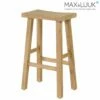 Schlichter Barhocker Aus Teakholz - Ohne Lehne - Max&Luuk - Michael Barhocker -GARTENTRAUM Verkäufe schlichter barhocker aus teakholz ohne lehne max luuk michael barhocker