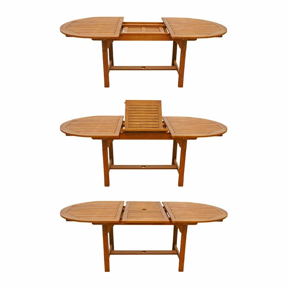 Schöne 6er Sitzgarnitur Aus Holz Mit Stuhlauflagen Und Ausziehtisch - Acerosae 6-Sitzer Auflagen 6 Schöne 6er Sitzgarnitur Aus Holz Mit Stuhlauflagen Und Ausziehtisch - Acerosae 6-Sitzer Auflagen – Bild 4