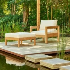 Schöner Lounge-Hocker Mit Auflage Für Den Garten - Lucy Lounge-Hocker -GARTENTRAUM Verkäufe schoener lounge hocker mit auflage fuer den garten lucy lounge hocker3