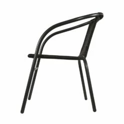 Schwarzer Metallstuhl Stapelbar Für Draußen - Gartenstuhl Nerano -GARTENTRAUM Verkäufe schwarzer metallstuhl stapelbar fuer draussen gartenstuhl nerano3