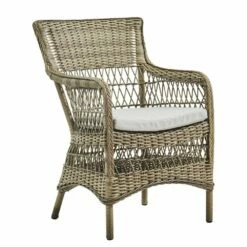 Sessel Für Den Garten Mit Armlehnen In Antikgrau - Gartensessel Malte