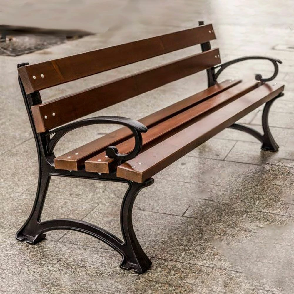 Sitzbank Aus Gusseisen Und Holz Für Außenanlagen - Arnar 4 Sitzbank Aus Gusseisen Und Holz Für Außenanlagen - Arnar – Bild 2