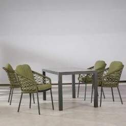 Sitzgruppe Für 4 Personen Mit Alu Und Keramik - Sitzgruppe Amaros