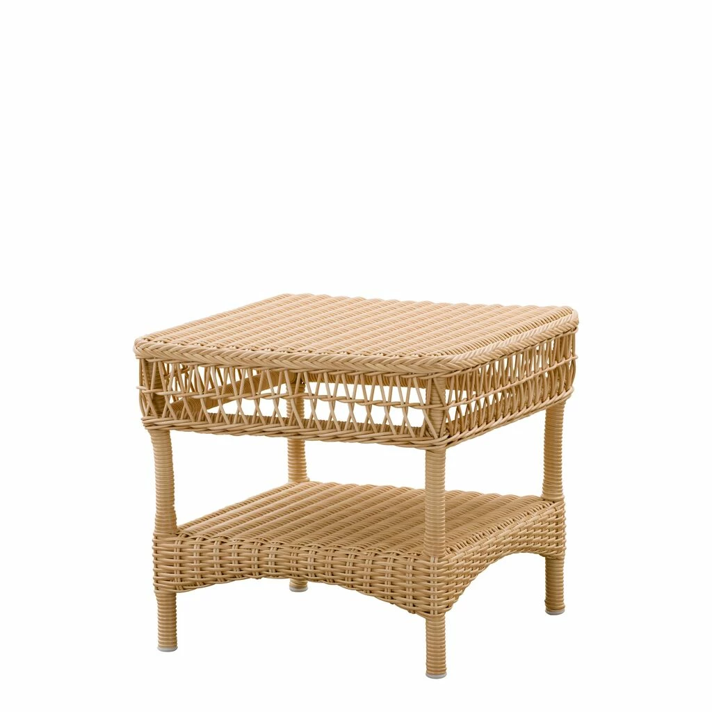 Stabil Geflochtener Outdoor Beistelltisch Aus Aluminium Und Rattan - Beistelltisch Smilla 3 Stabil Geflochtener Outdoor Beistelltisch Aus Aluminium Und Rattan - Beistelltisch Smilla