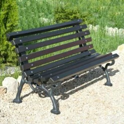 Stadtmobiliar Und Gartenbank Aus Gusseisen Und Holz - Hannes