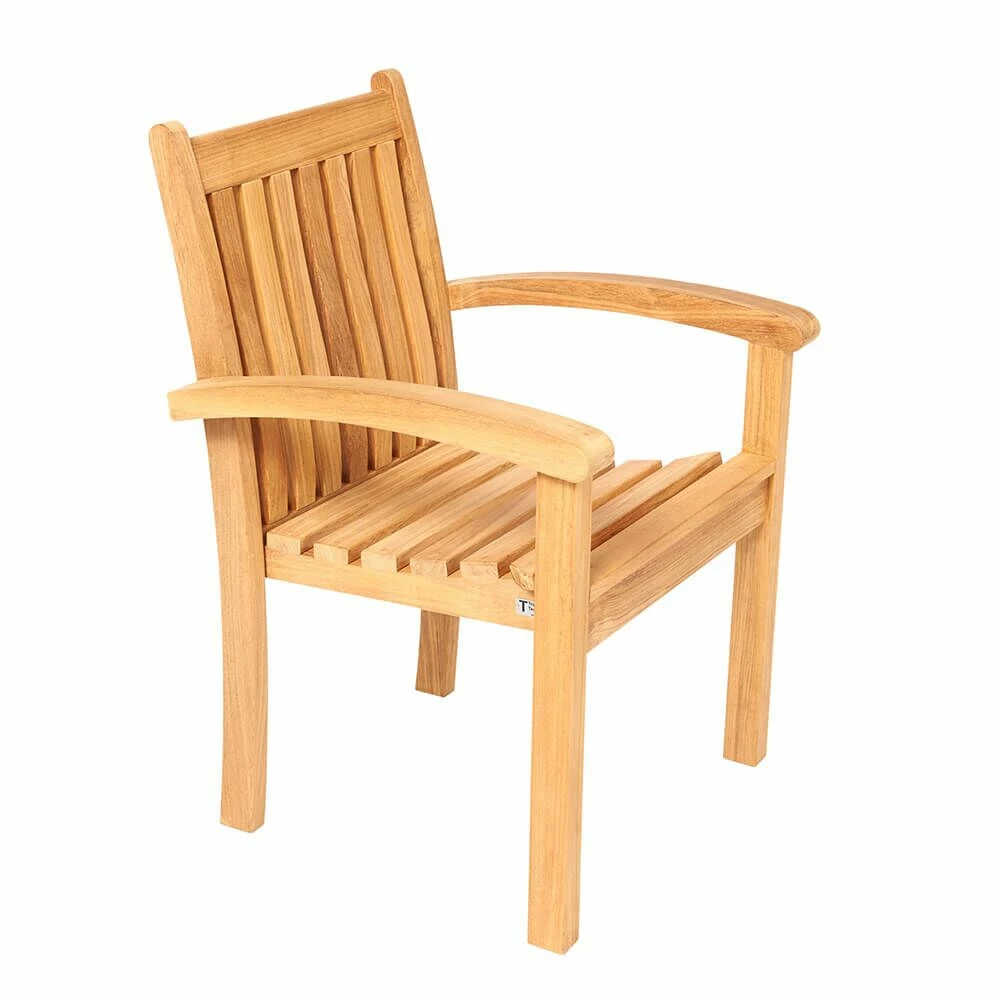 Stapelbarer Gartenstuhl Aus Teakholz - Modern - Ivy Stapelstuhl 3 Stapelbarer Gartenstuhl Aus Teakholz - Modern - Ivy Stapelstuhl