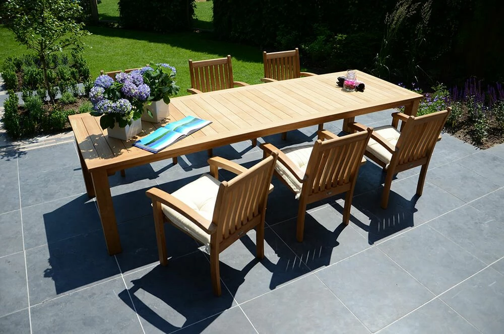 Stapelbarer Gartenstuhl Aus Teakholz - Modern - Ivy Stapelstuhl 5 Stapelbarer Gartenstuhl Aus Teakholz - Modern - Ivy Stapelstuhl – Bild 3