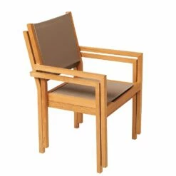 Stapelbarer Gartenstuhl Aus Teakholz & Textilene - Harriett Stapelstuhl -GARTENTRAUM Verkäufe stapelbarer gartenstuhl aus teakholz textilene harriett stapelstuhl2