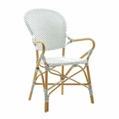 Stapelbarer Gartenstuhl Mit Armlehnen Und Dot Muster - Gartensessel Karina