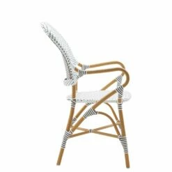 Stapelbarer Gartenstuhl Mit Armlehnen Und Dot Muster - Gartensessel Karina -GARTENTRAUM Verkäufe stapelbarer gartenstuhl mit armlehnen und dot muster gartensessel karina3