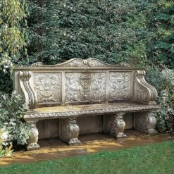 Stein Gartenbank Mit Lehne - Lancaster Seat