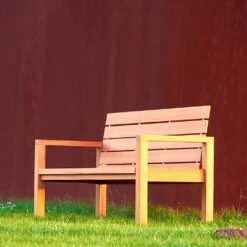 Teakholz Gartenbank Mit Rückenlehne - Modern - Lucy Gartenbank -GARTENTRAUM Verkäufe teakholz gartenbank mit rueckenlehne modern lucy gartenbank4