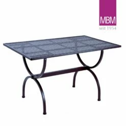 Tisch Für Draußen - MBM - Metall/Eisen - Rustikal - 75x125x73cm - Tisch Romeo