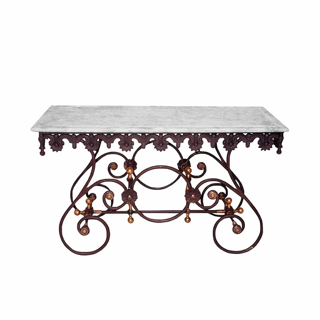 Traditioneller Metzgertisch Aus Schmiedeeisen - Astor 3 Traditioneller Metzgertisch Aus Schmiedeeisen - Astor