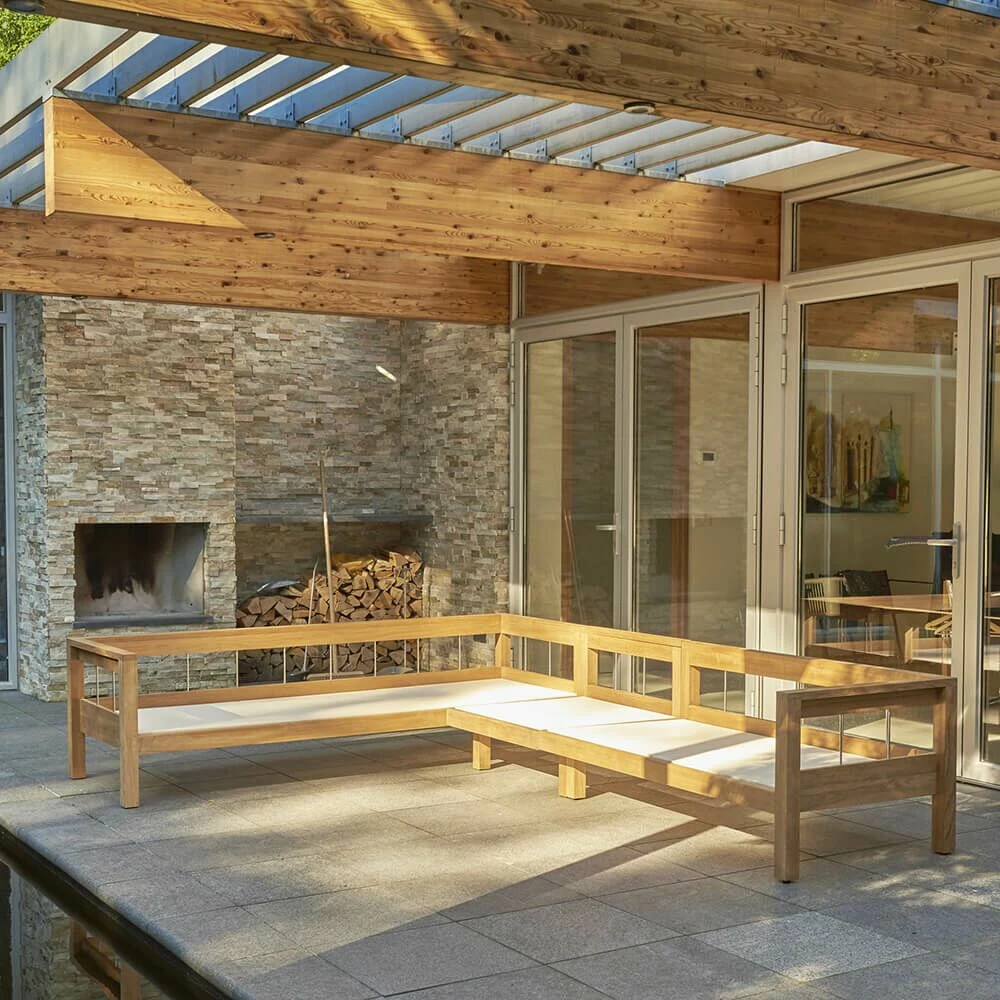 Vielseitige Garten-Lounge-Bank Aus Teakholz - Lucy Lounge-Bank 6 Vielseitige Garten-Lounge-Bank Aus Teakholz - Lucy Lounge-Bank – Bild 4